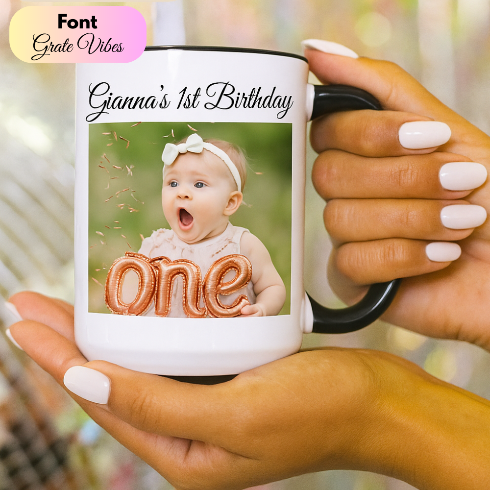 Custom Photo & Text Mug – Capture Moments and Memories