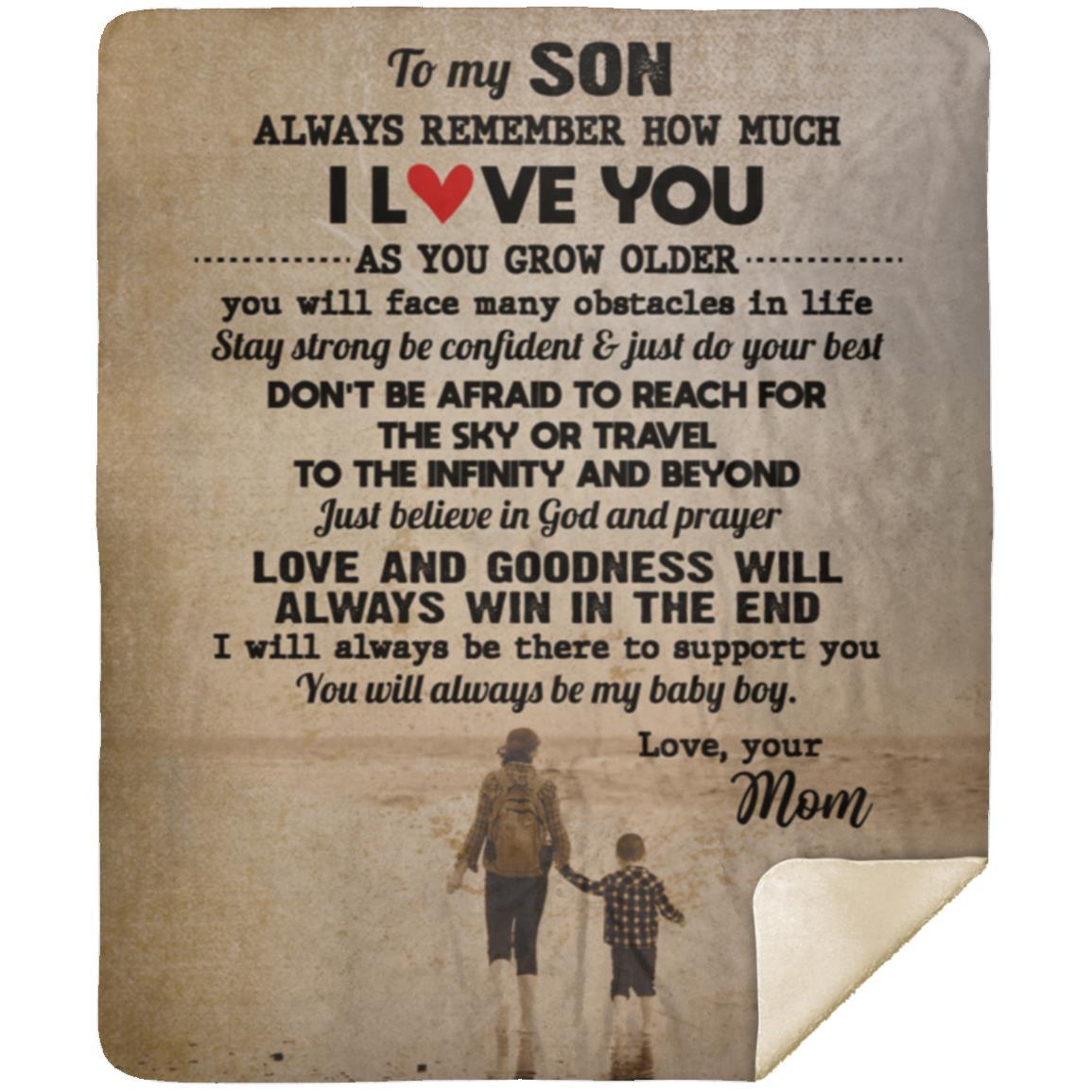 TO MY SON VINTAGE Blanket