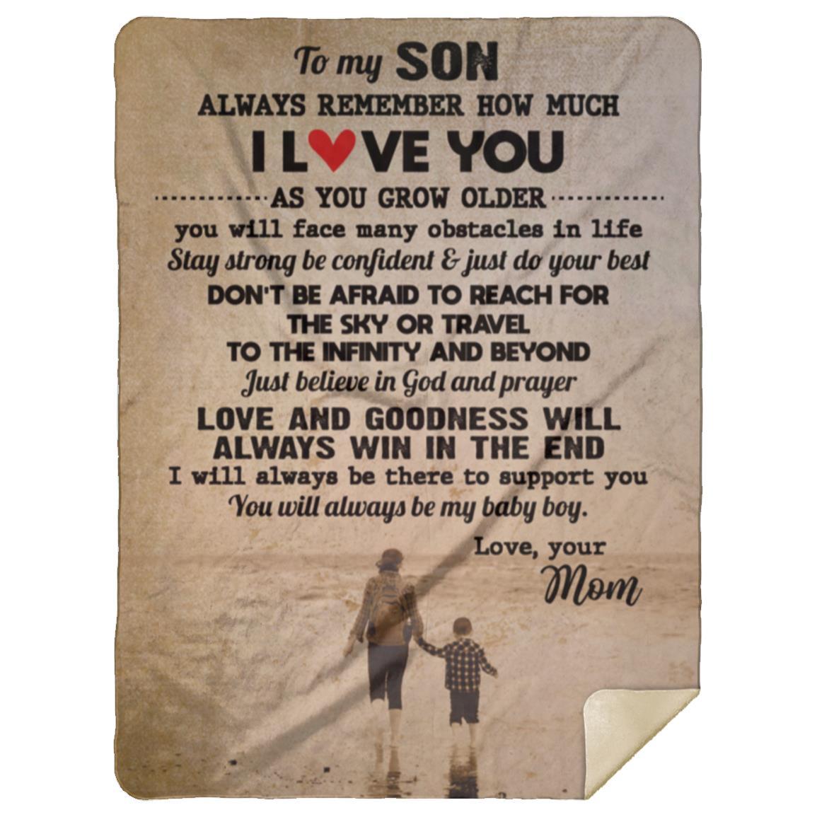 TO MY SON VINTAGE Blanket