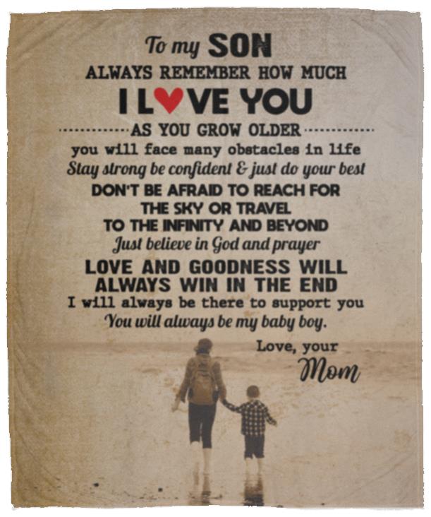 TO MY SON VINTAGE Blanket