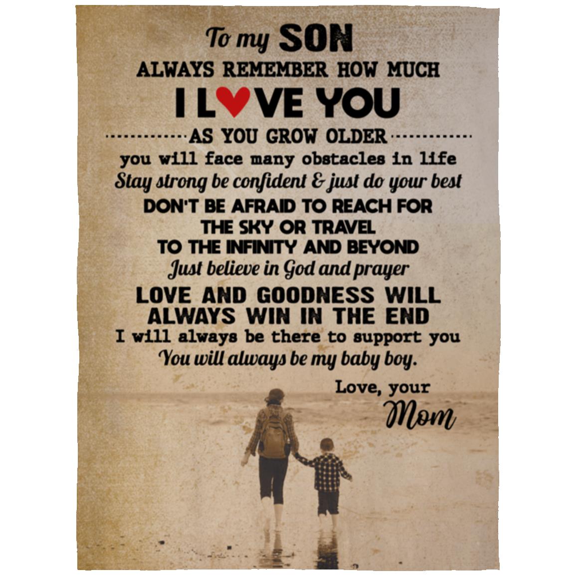 TO MY SON VINTAGE Blanket