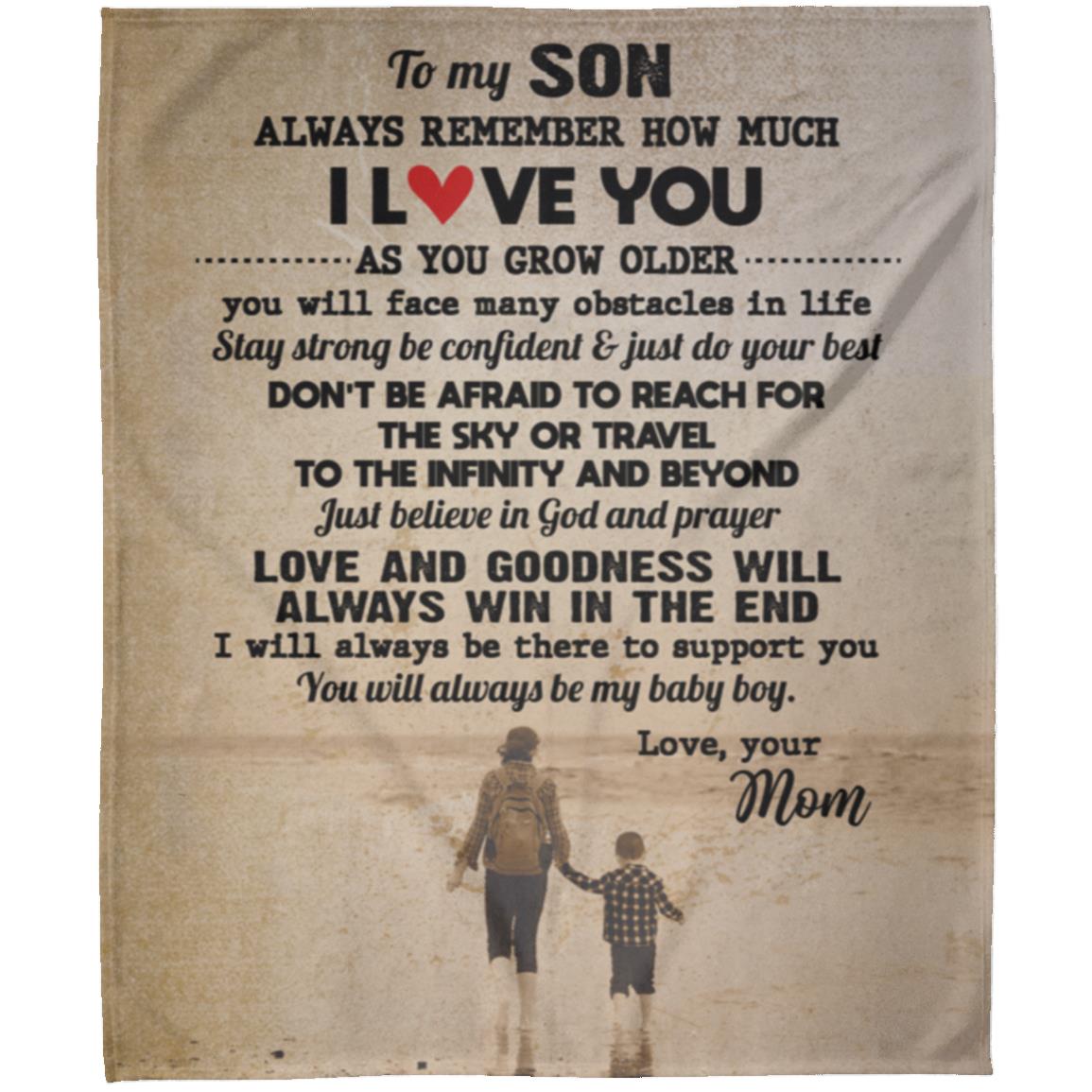 TO MY SON VINTAGE Blanket