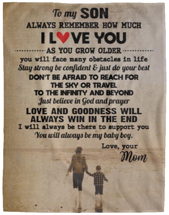 TO MY SON VINTAGE Blanket