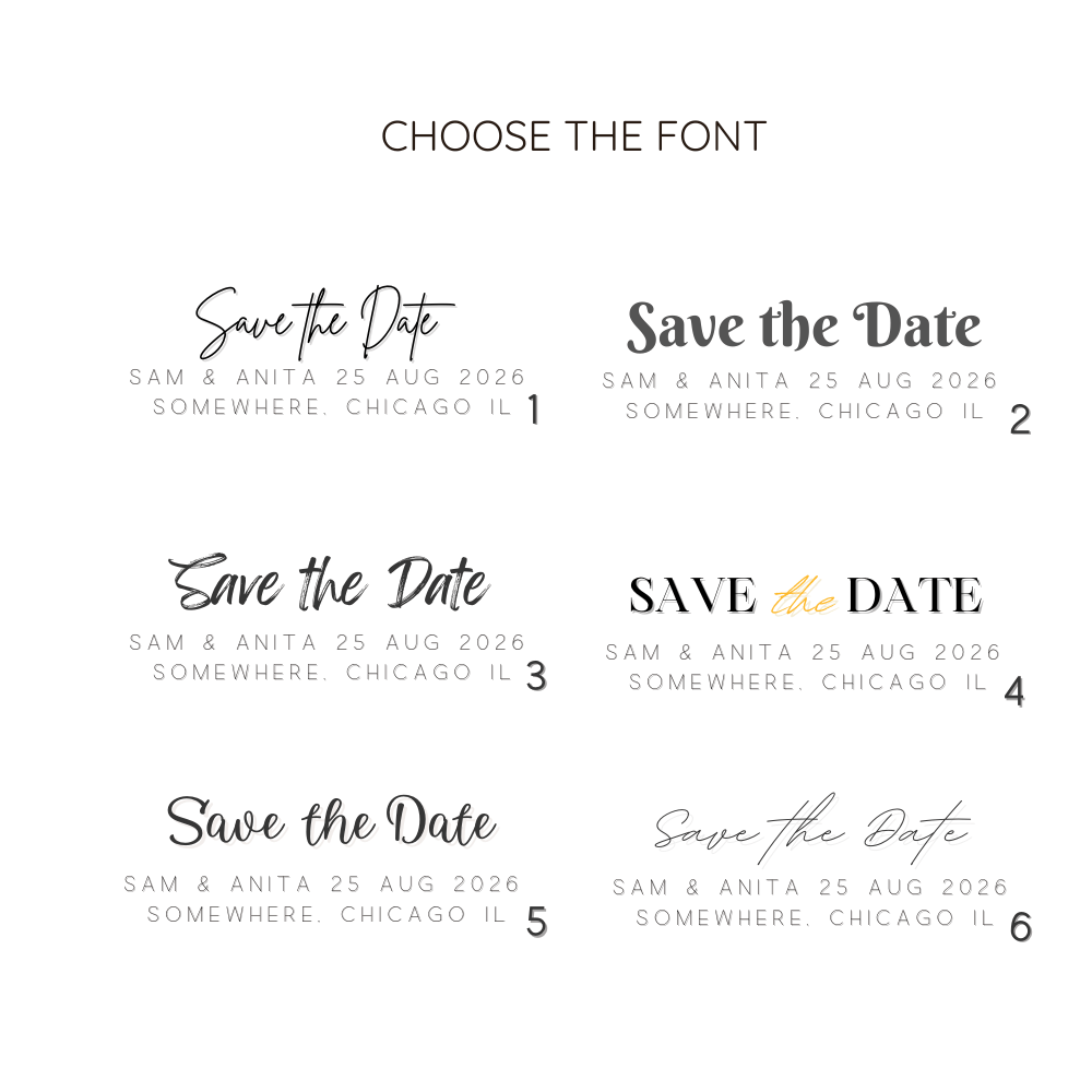 Save Your Date Magnets