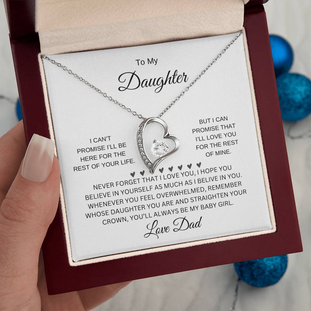 To my daughter- forever love necklace