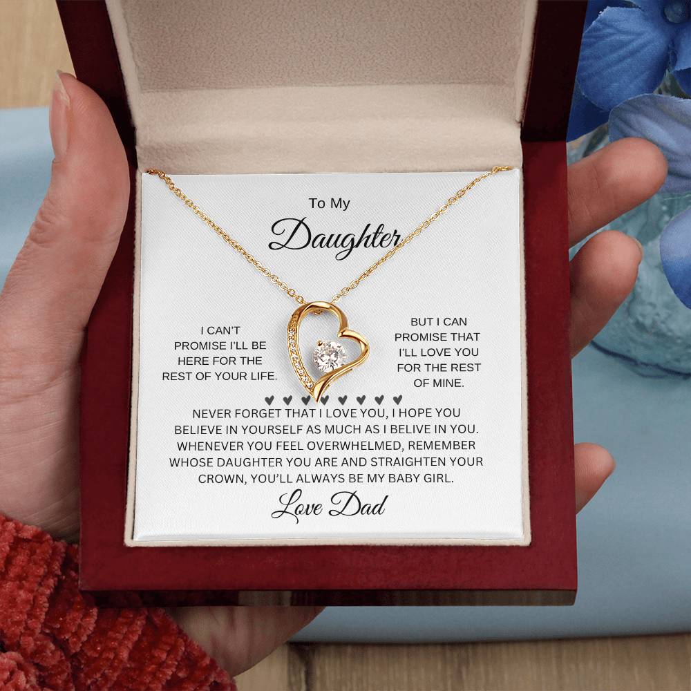 To my daughter- forever love necklace
