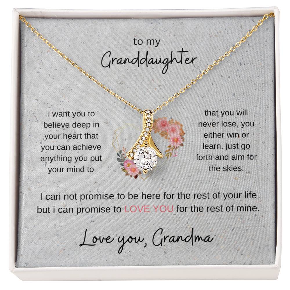 To my granddaughter