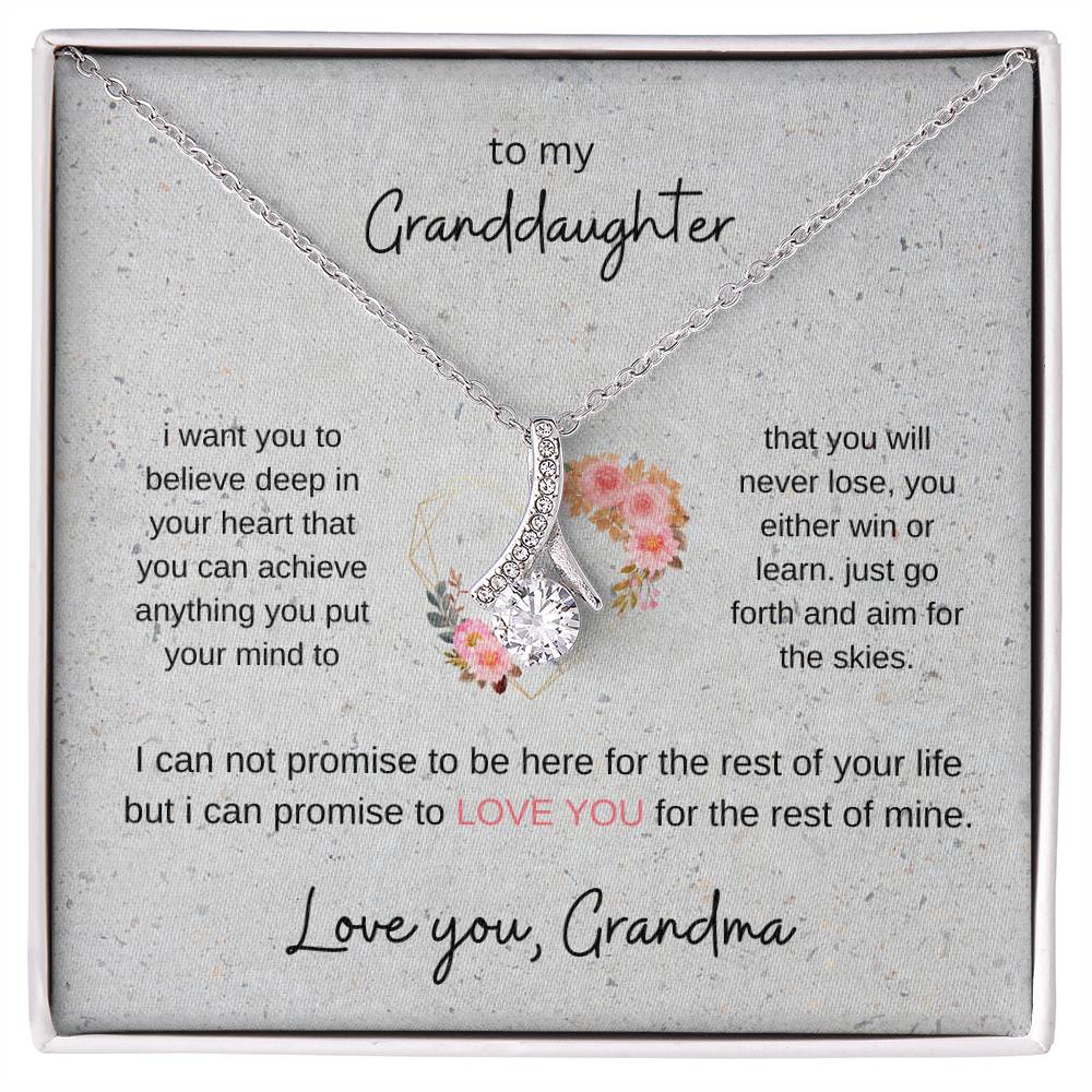 To my granddaughter