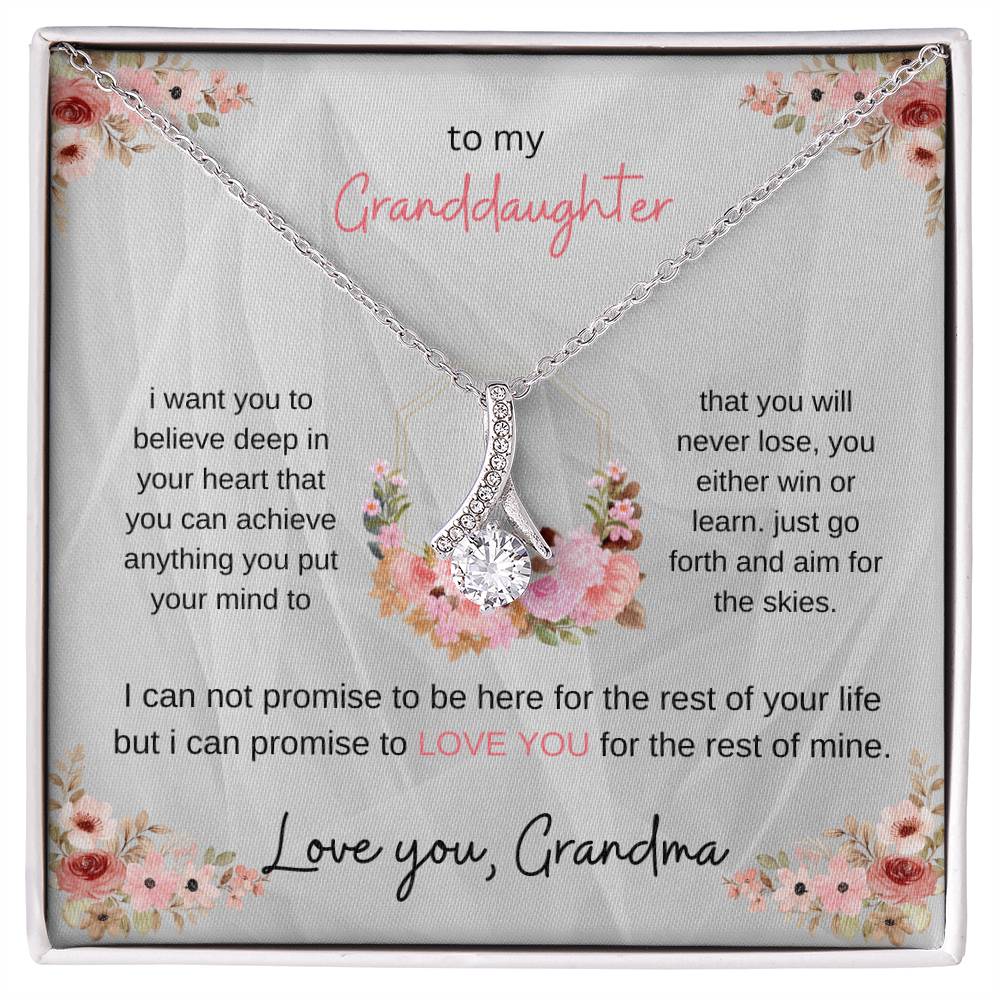 To my granddaughter
