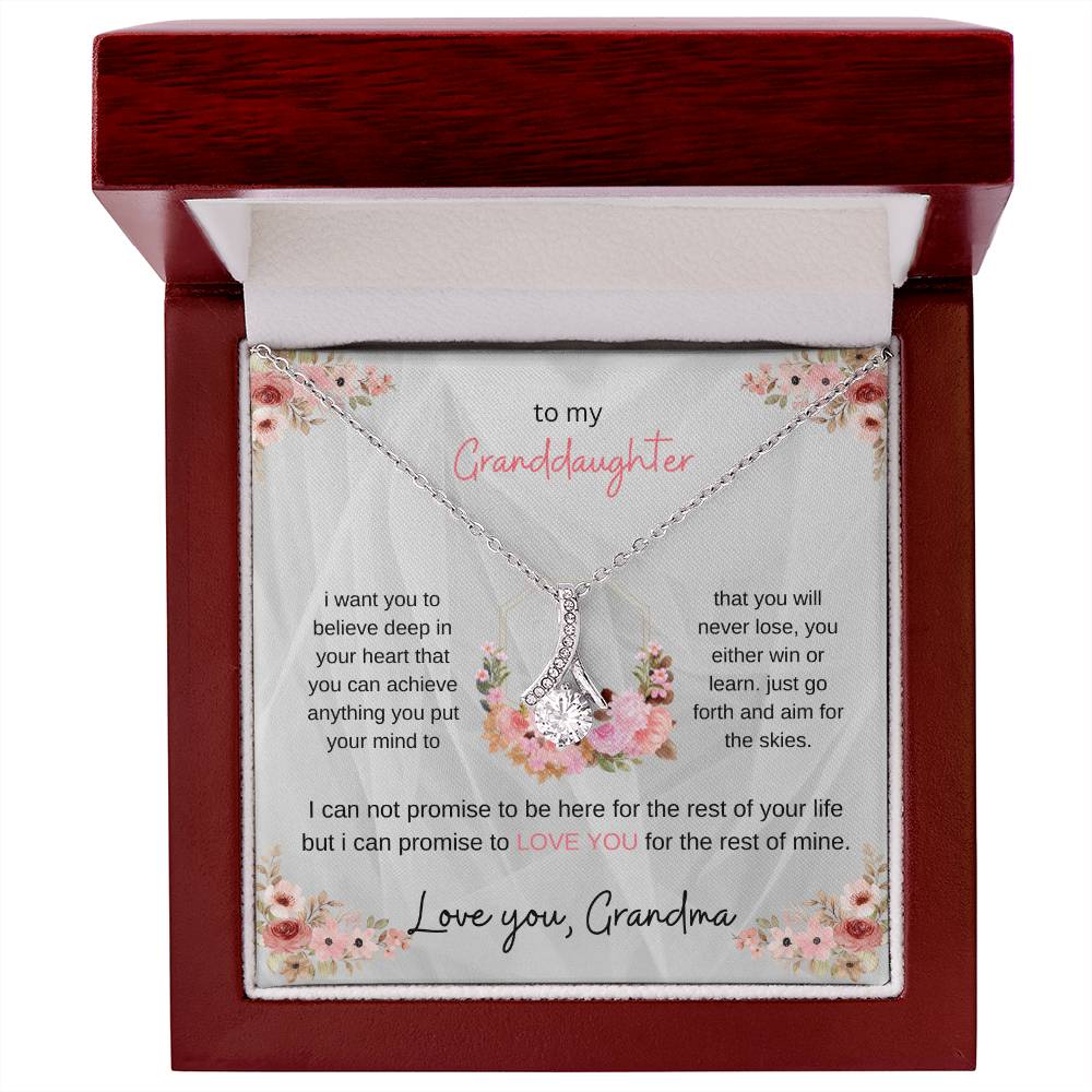 To my granddaughter