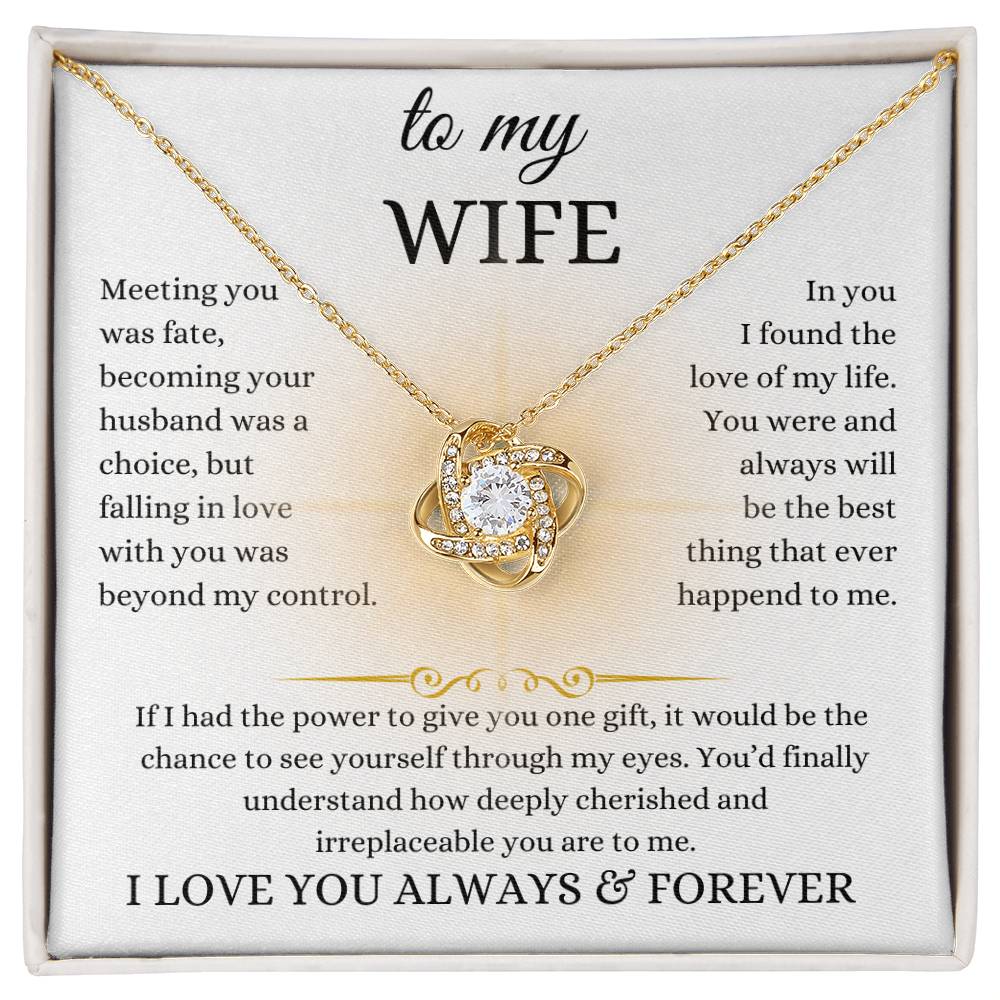 to my wife