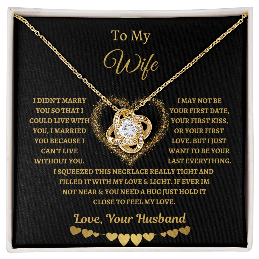 To My Wife Love Knot Necklace GL