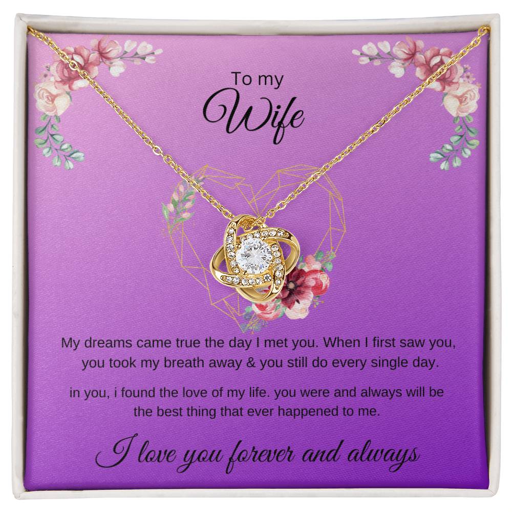To my wife
