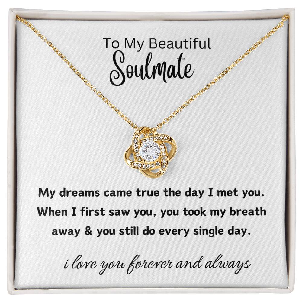 to my beautiful soulmate