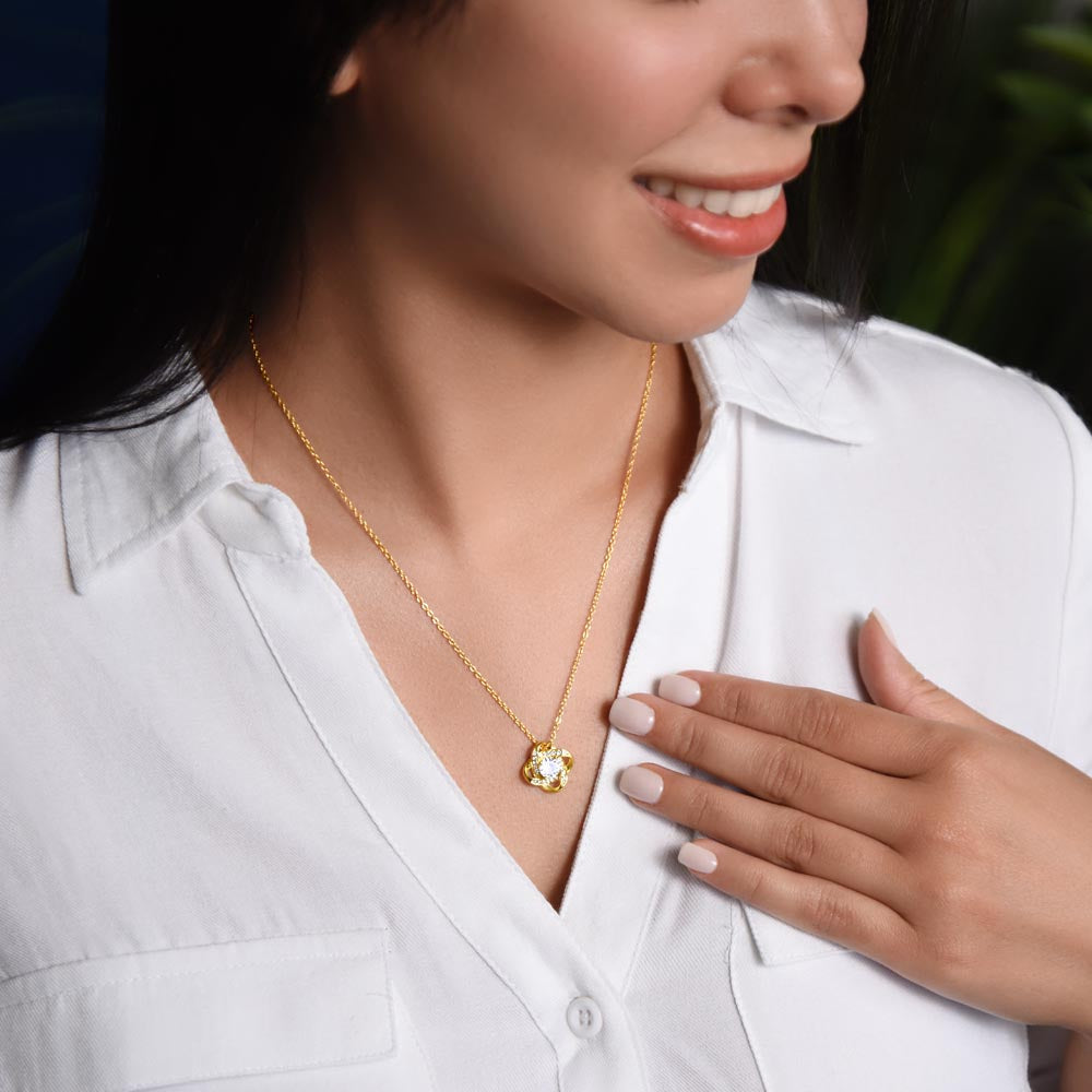 To My Soulmate - Love Knot Necklace - Girlfriend/soulmate/Wife
