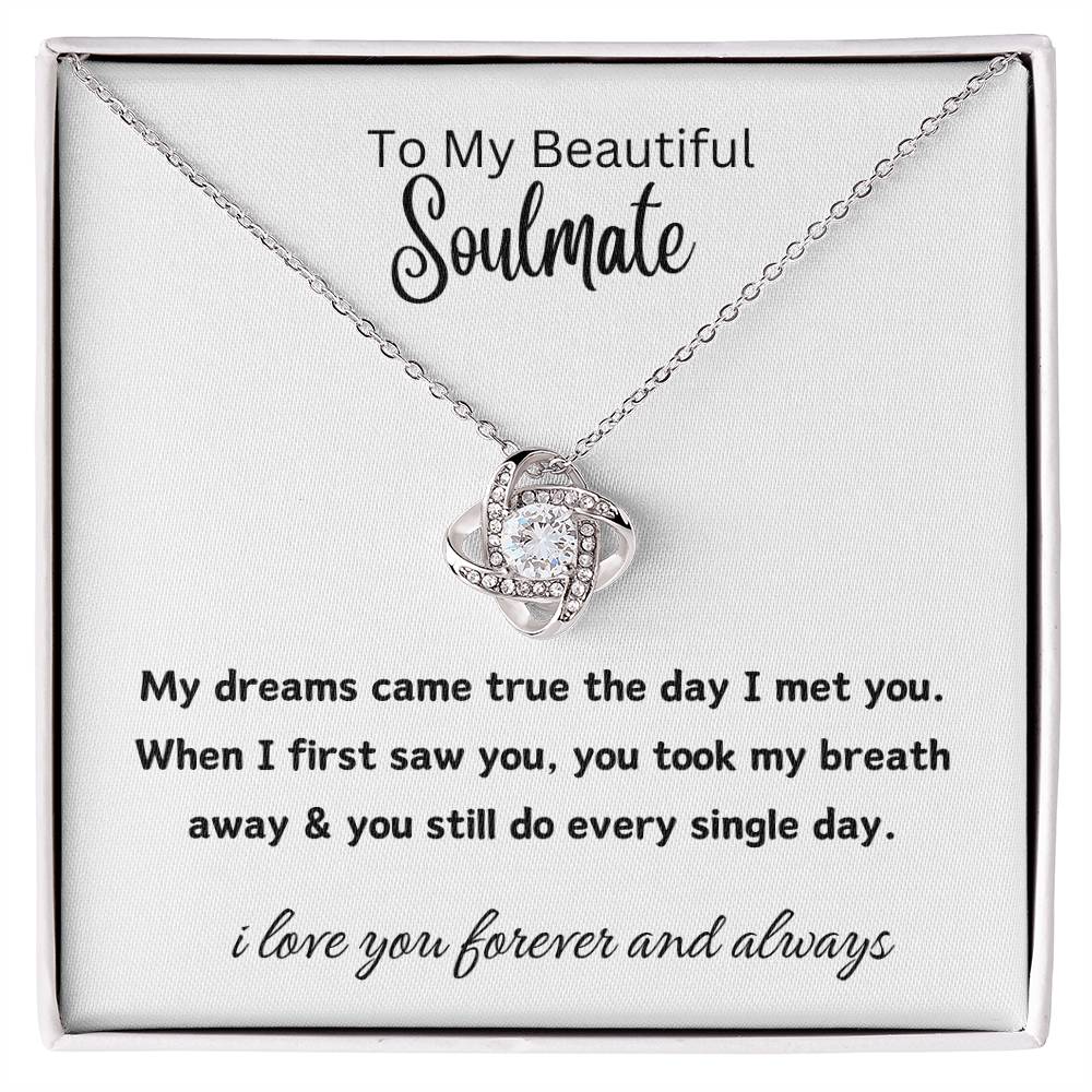 to my beautiful soulmate
