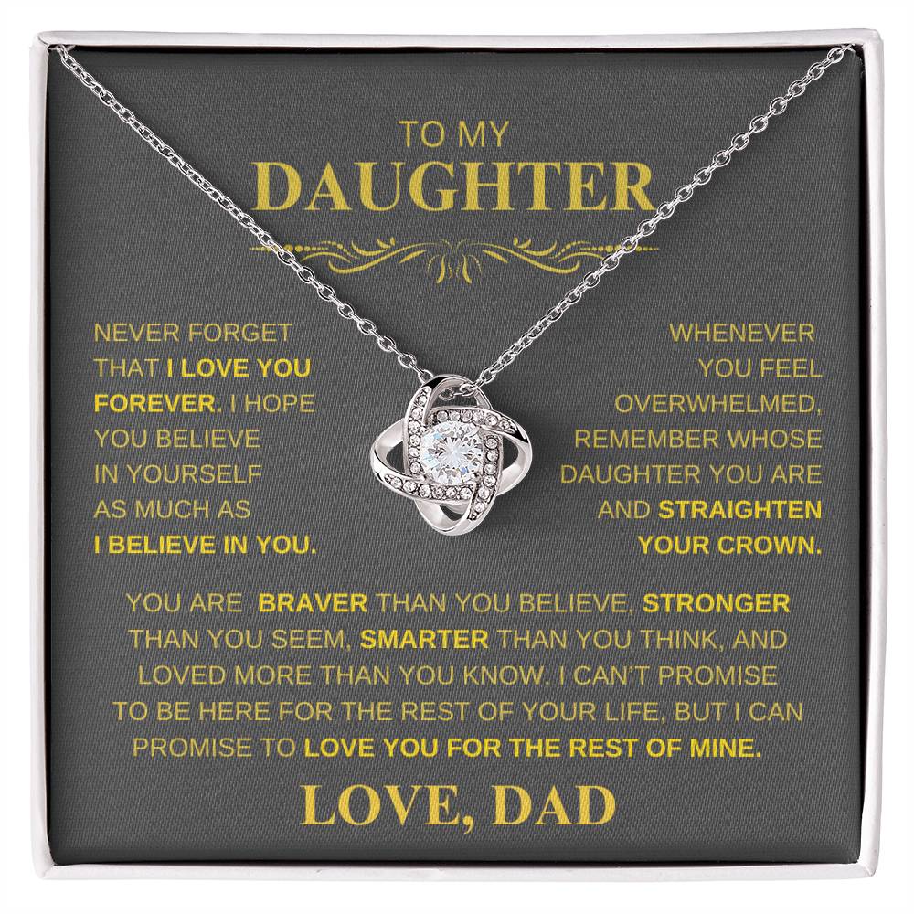 TO MY DAUGHTER LOVE, DAD