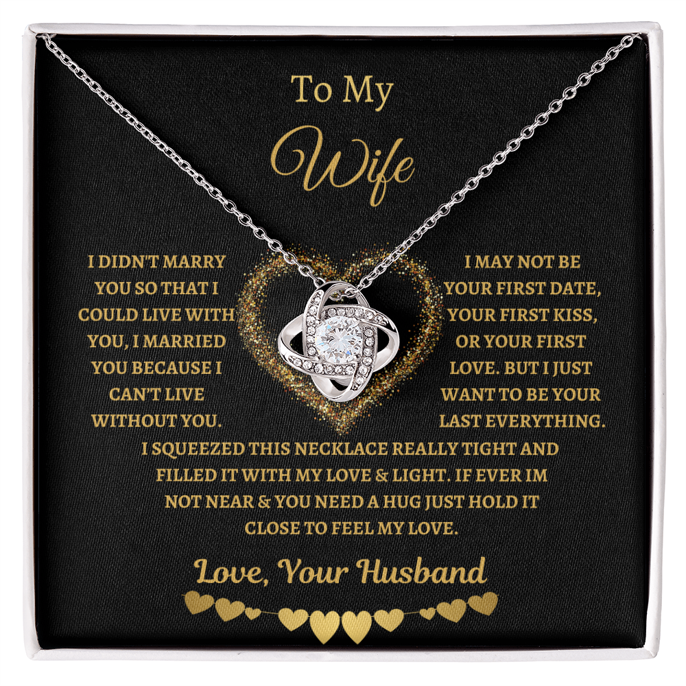 To My Wife Love Knot Necklace GL