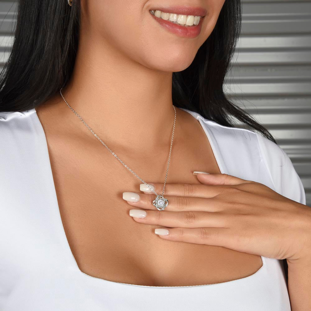 To My Soulmate - Love Knot Necklace - Wife/Soulmate/Girlfriend
