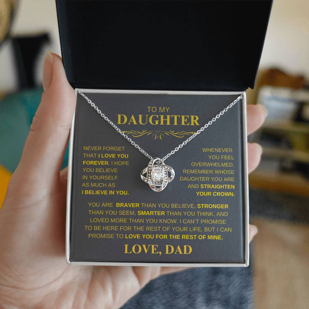 TO MY DAUGHTER LOVE, DAD