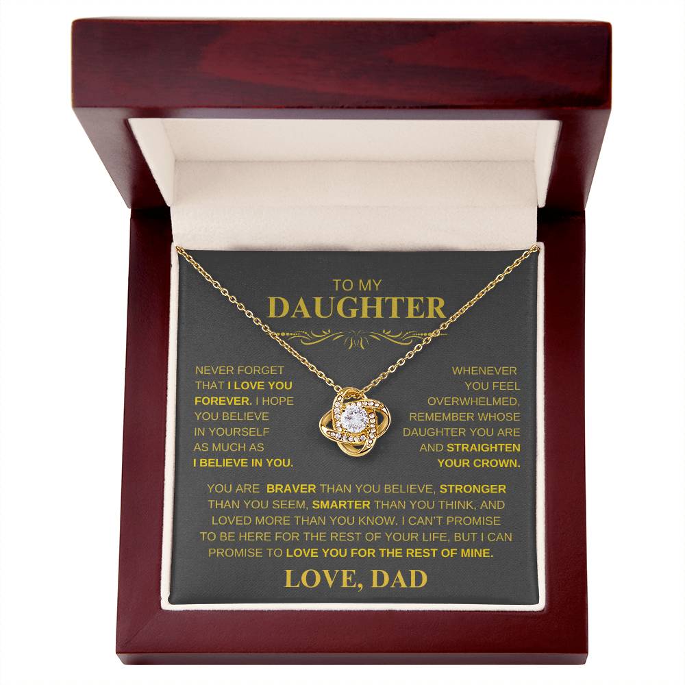 TO MY DAUGHTER LOVE, DAD