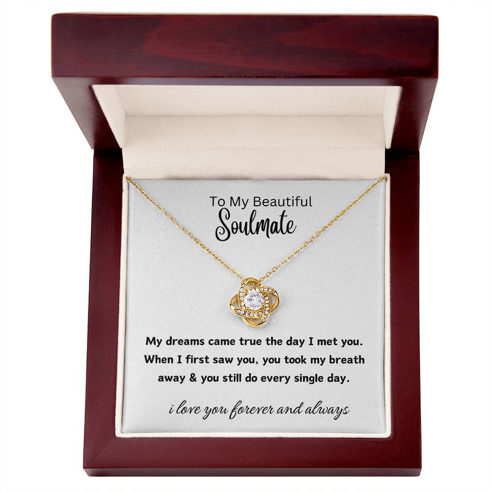 to my beautiful soulmate