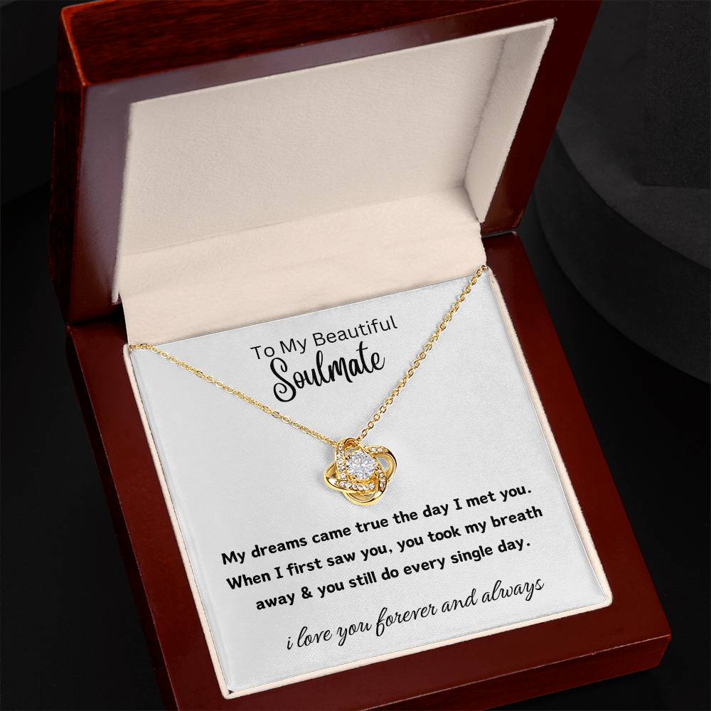 to my beautiful soulmate