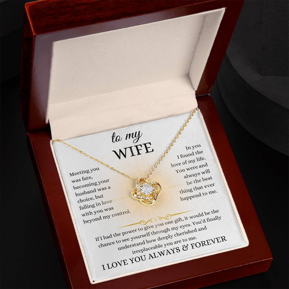 to my wife