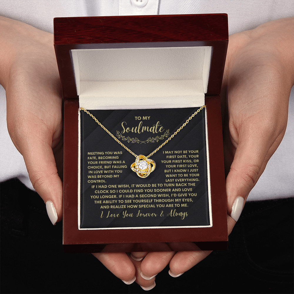 To My Soulmate - Love Knot Necklace-