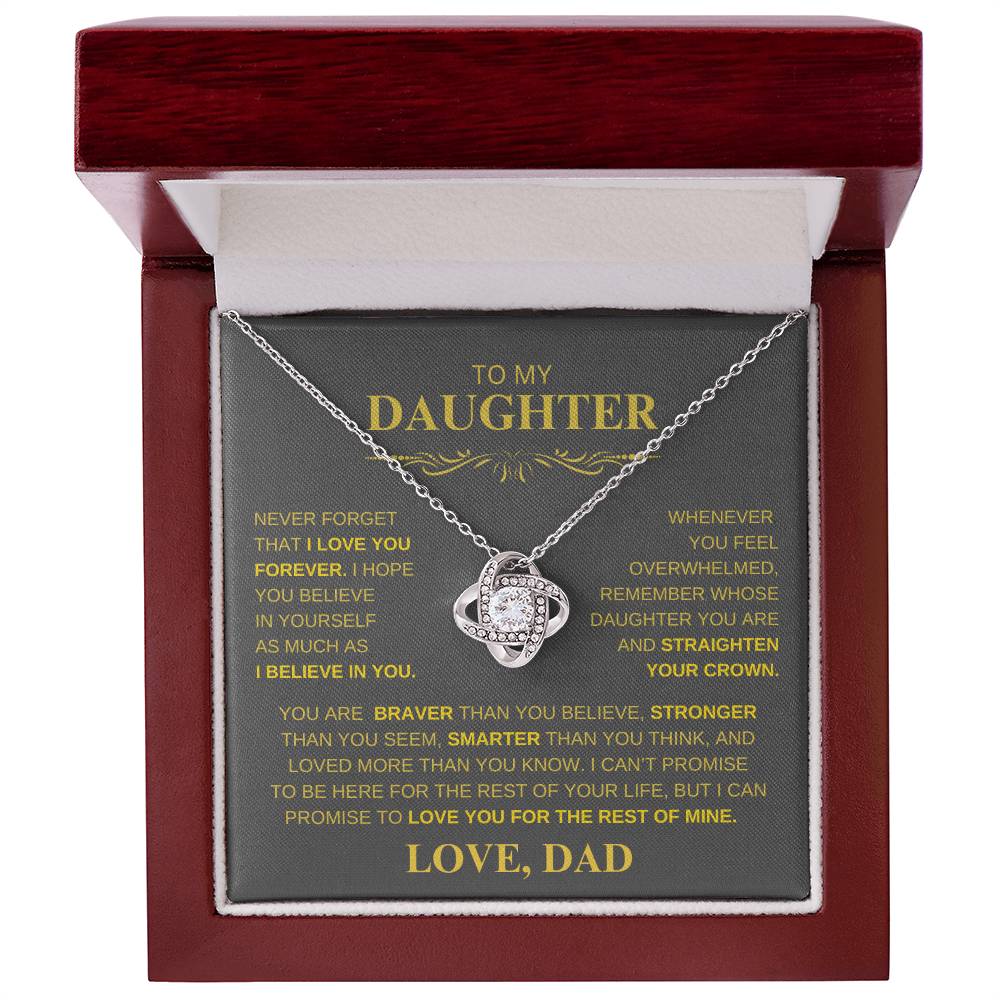 TO MY DAUGHTER LOVE, DAD