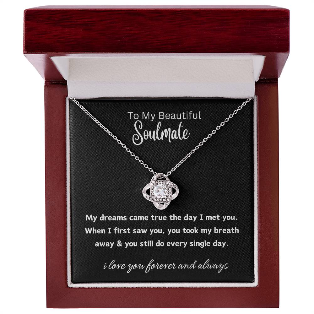 to my beautiful soulmate
