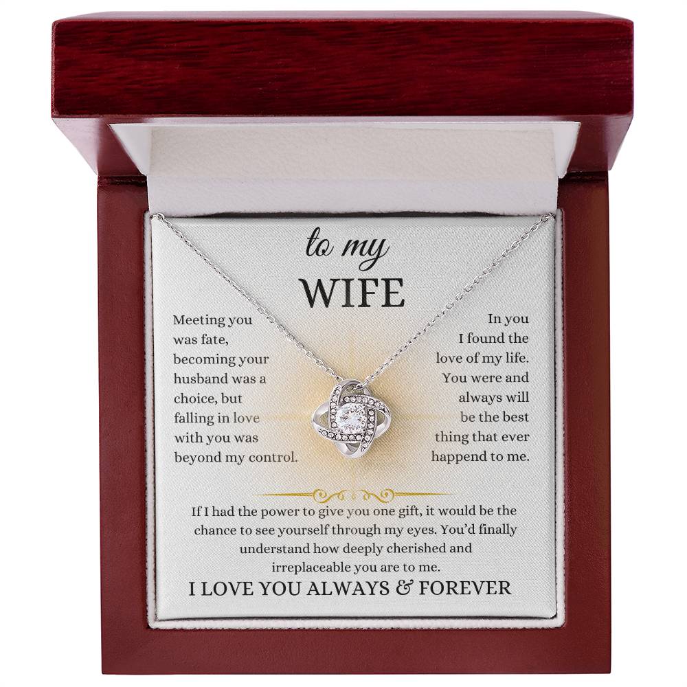 to my wife