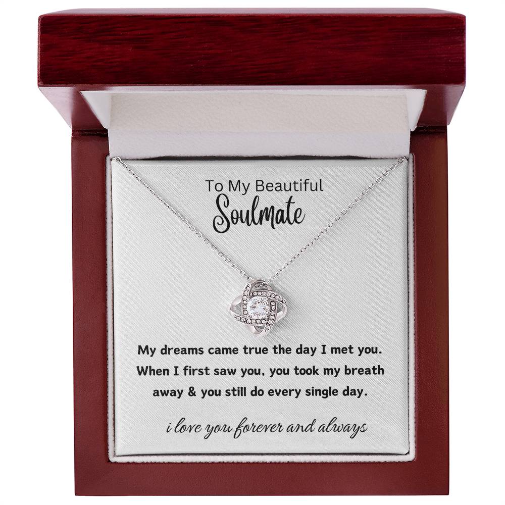 to my beautiful soulmate