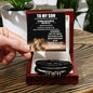 TO MY SON LOVE MOM Love You Forever Bracelet