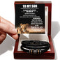TO MY SON LOVE MOM Love You Forever Bracelet