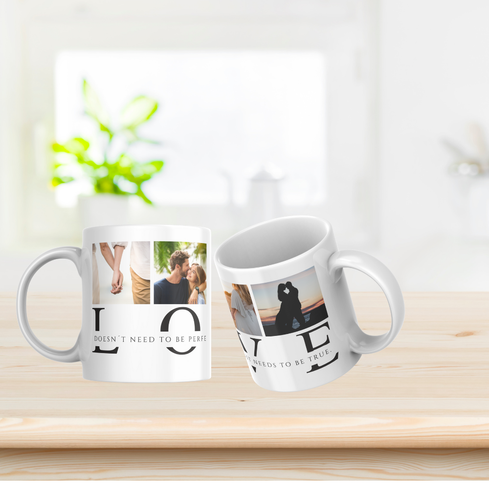 LOVE” Photo-Collage Mug