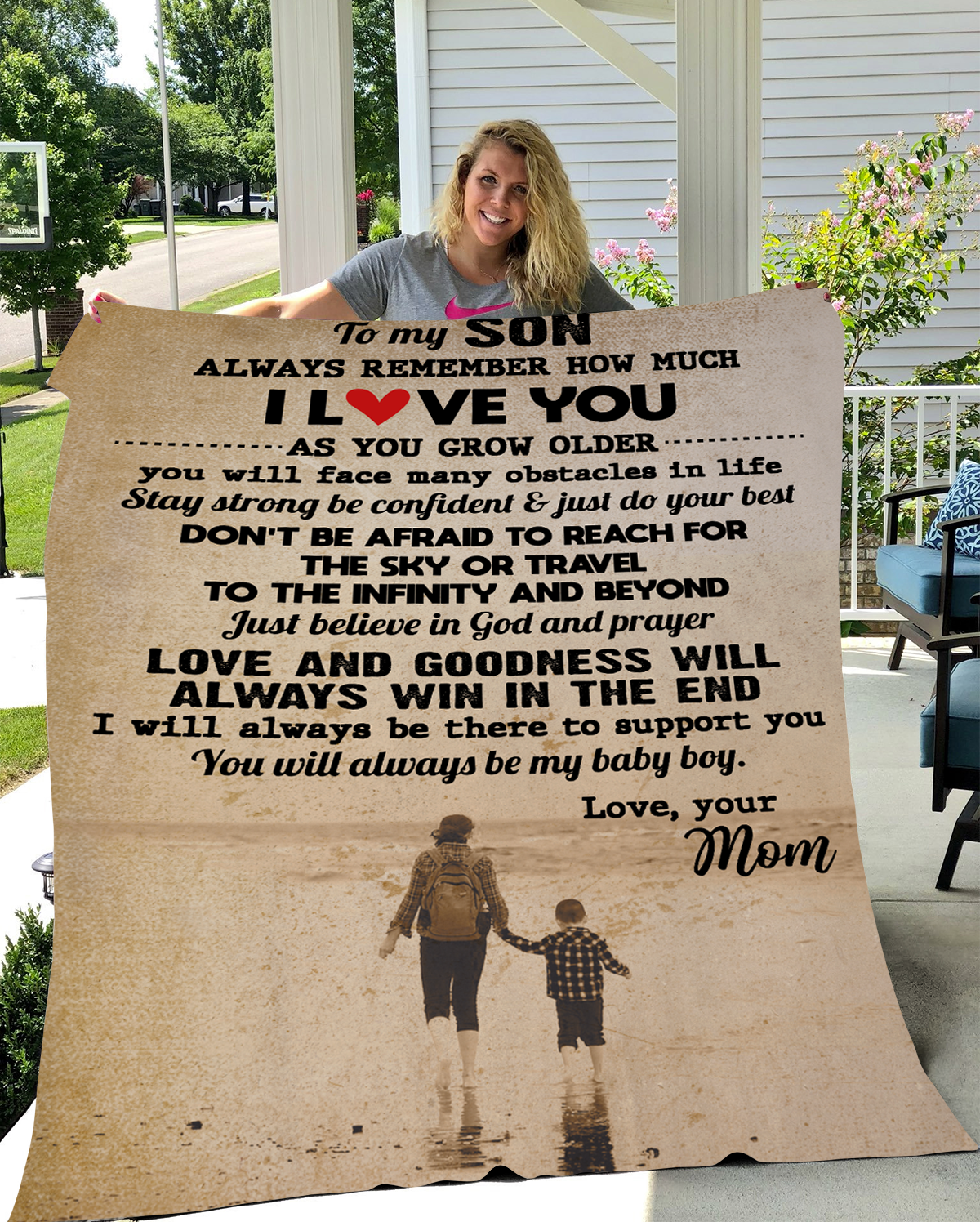 TO MY SON VINTAGE Blanket