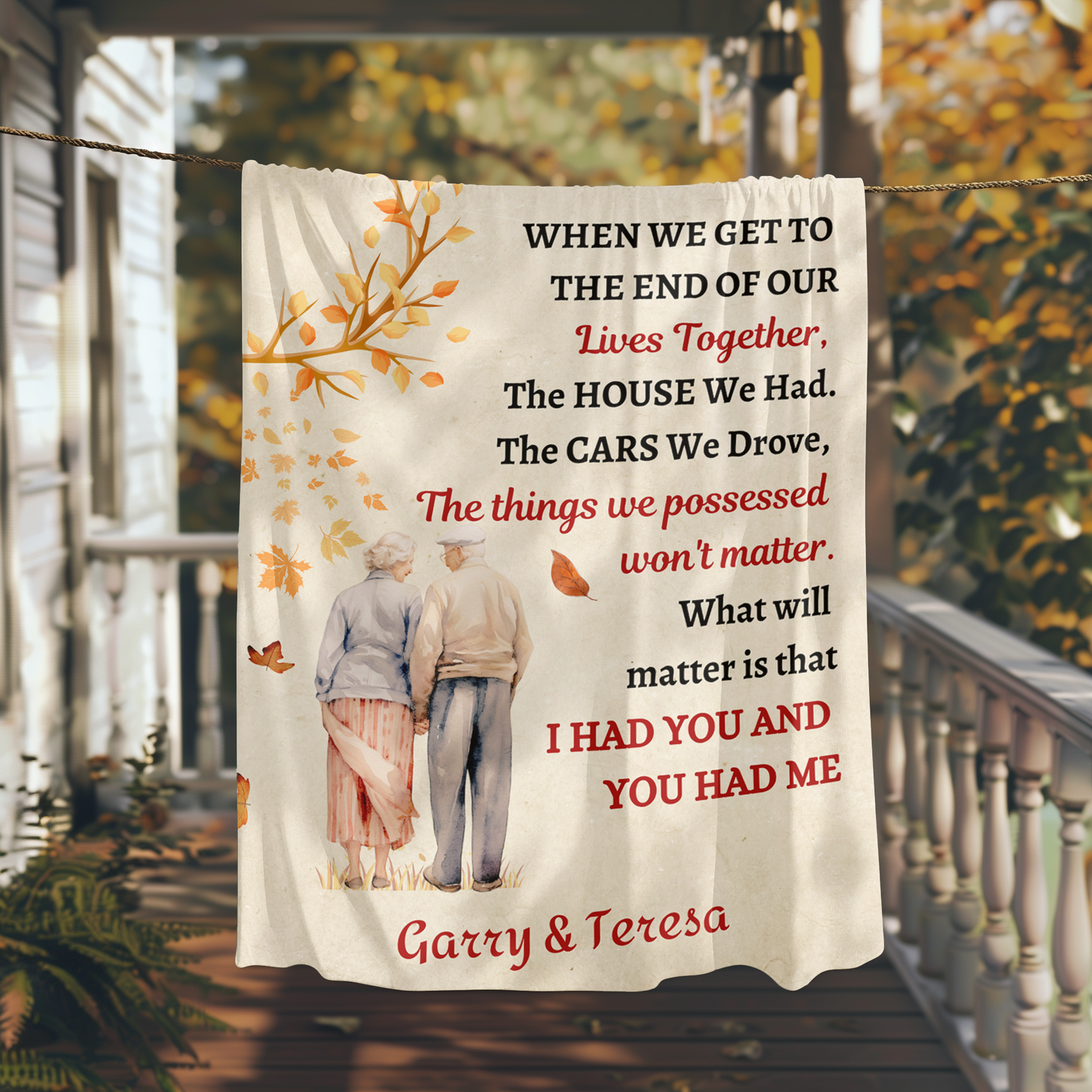 Personalized Blanket THE END OF OUR LIVE