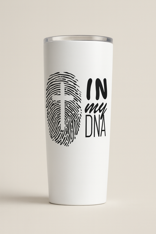 In My DNA Cross Fingerprint Skinny 20 oz Tumbler