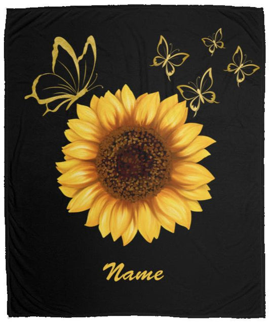PERSONALIZE SUNFLOWER BLANKET