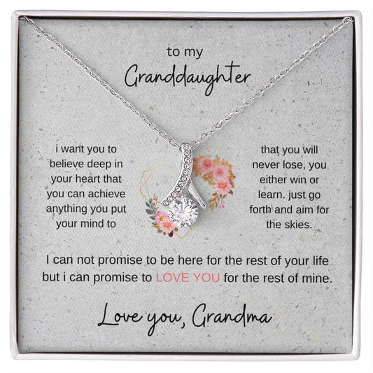 To my granddaughter