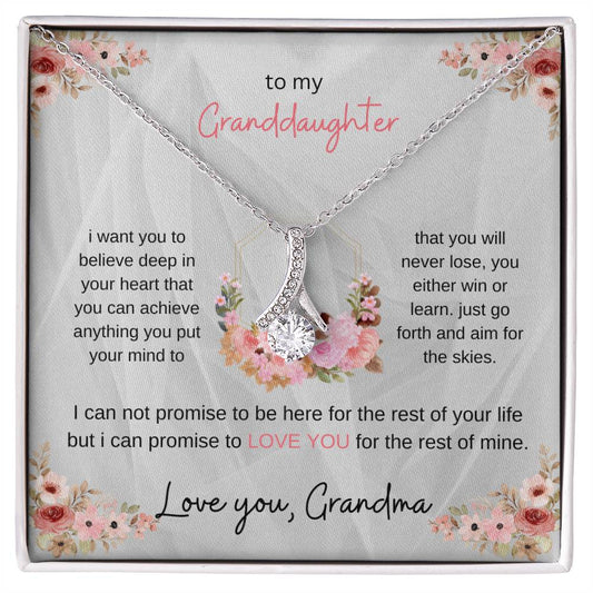 To my granddaughter