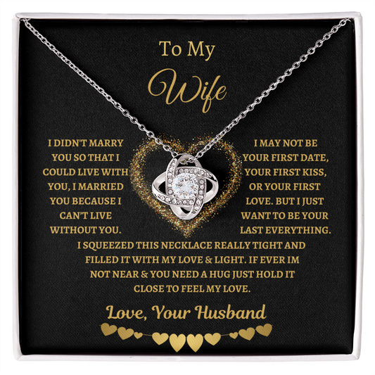 To My Wife Love Knot Necklace GL