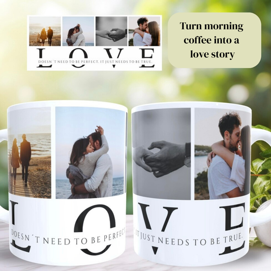 LOVE” Photo-Collage Mug